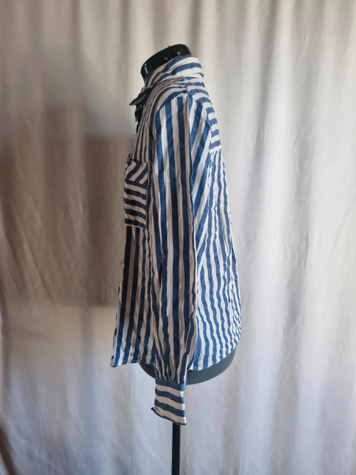 Cerise Blue - Blusa de mujer de manga larga a rayas - Talla S – photo 2